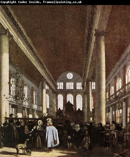 WITTE, Emanuel de Interior of the Portuguese Synagogue in Amsterdam